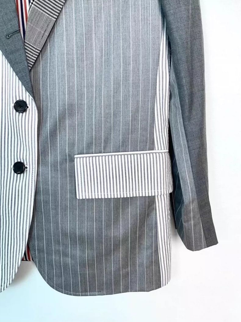 Thom Browne Thom Browne A striped suit jacket Size 42S - 4 Thumbnail