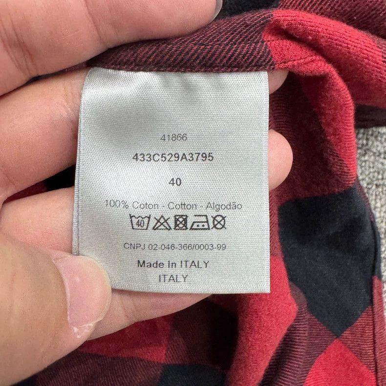 Dior Dior Black and red plaid shirt Size US XXS / EU 40 - 3 Thumbnail