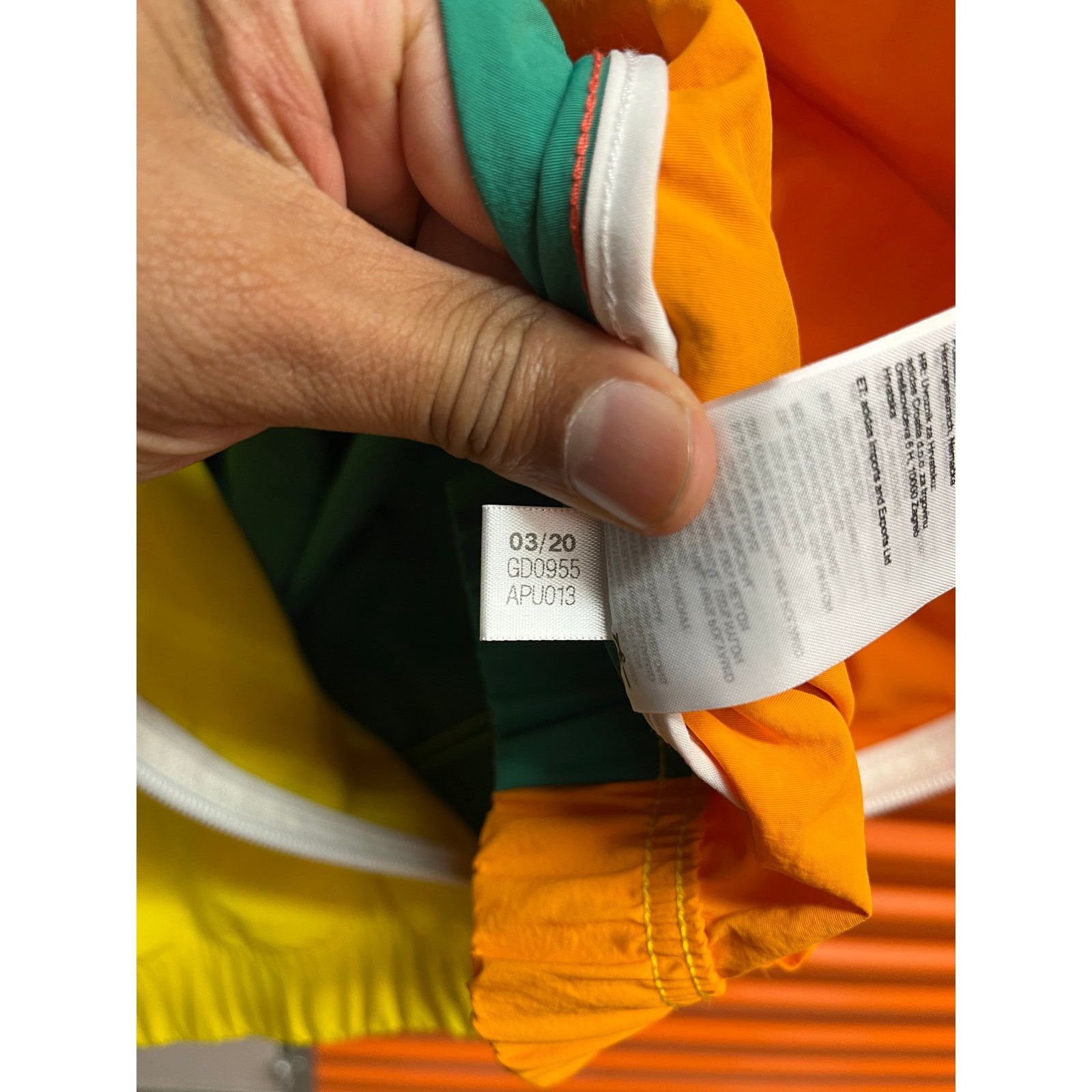 Adidas adidas originals - PRIDE OFF CENTE Sports Jacket Multi/ Sz L Size US L / EU 52-54 / 3 - 9 Thumbnail