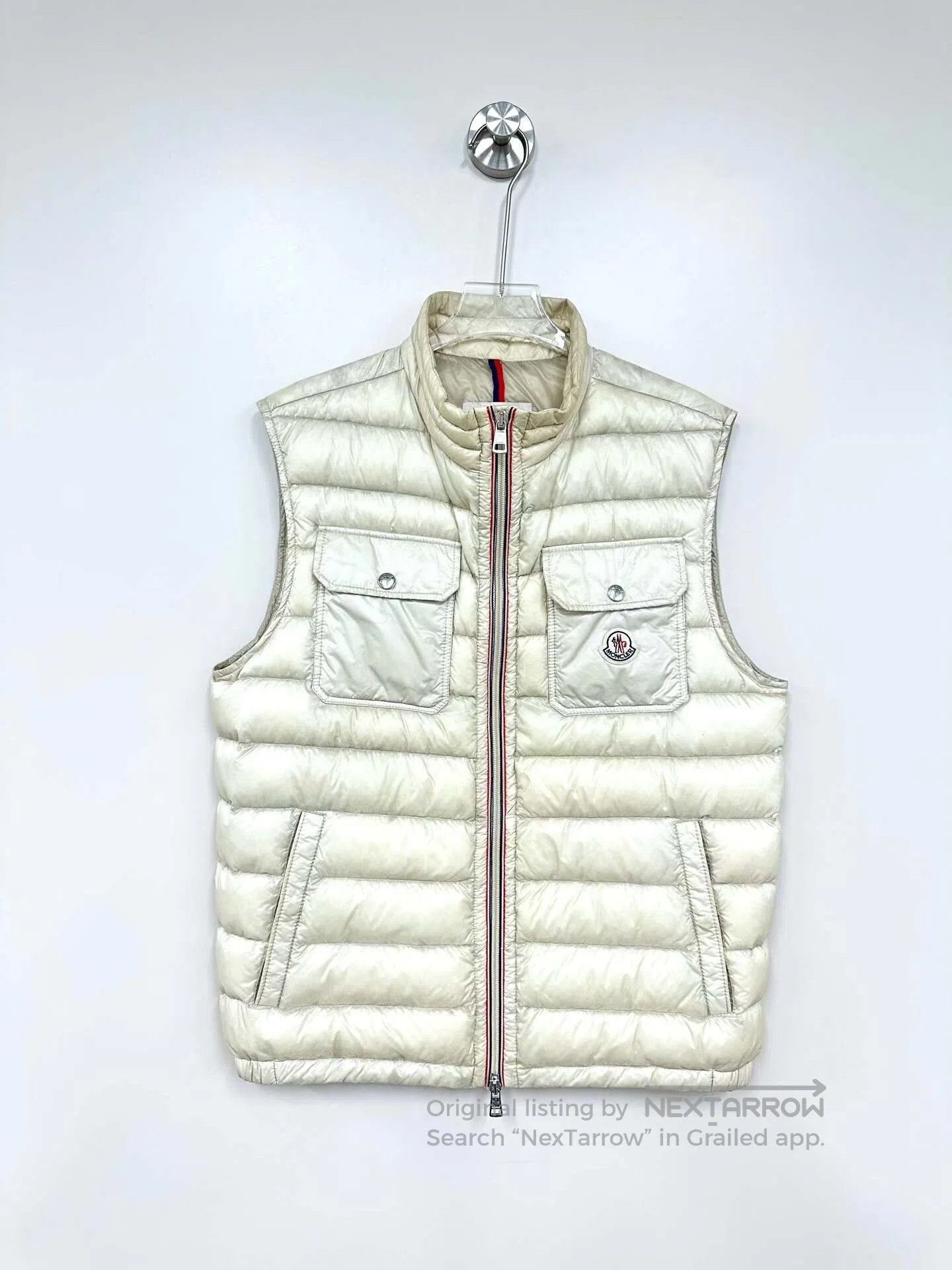 Moncler Moncler White Color Block Zipper Sleeveless Puffer Vest| Size US M / EU 48-50 / 2 - 1 Thumbnail