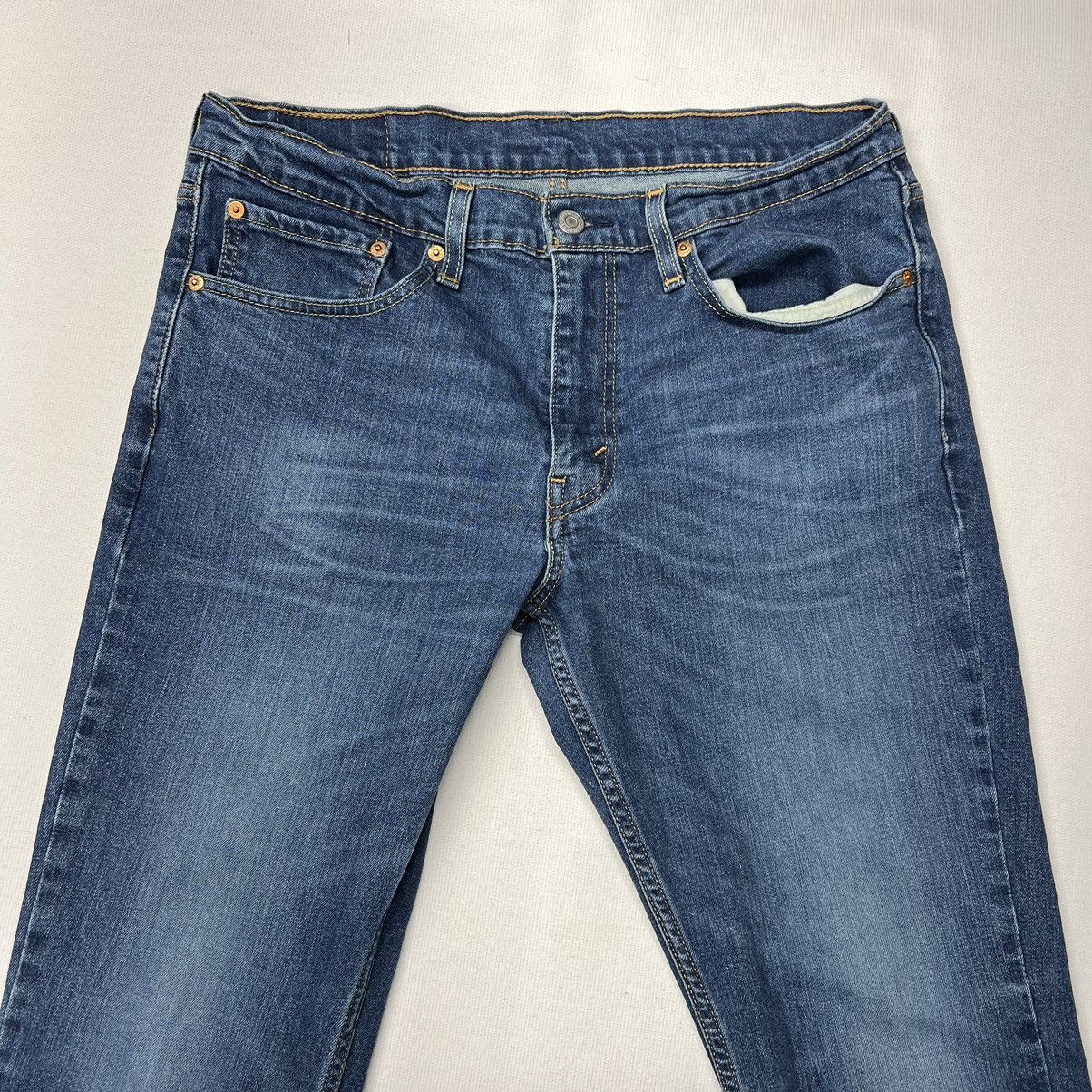 Levi's Levis Premium 511 Jeans Slim Fit Denim Blue Faded Washed Size US 34 / EU 50 - 4 Thumbnail