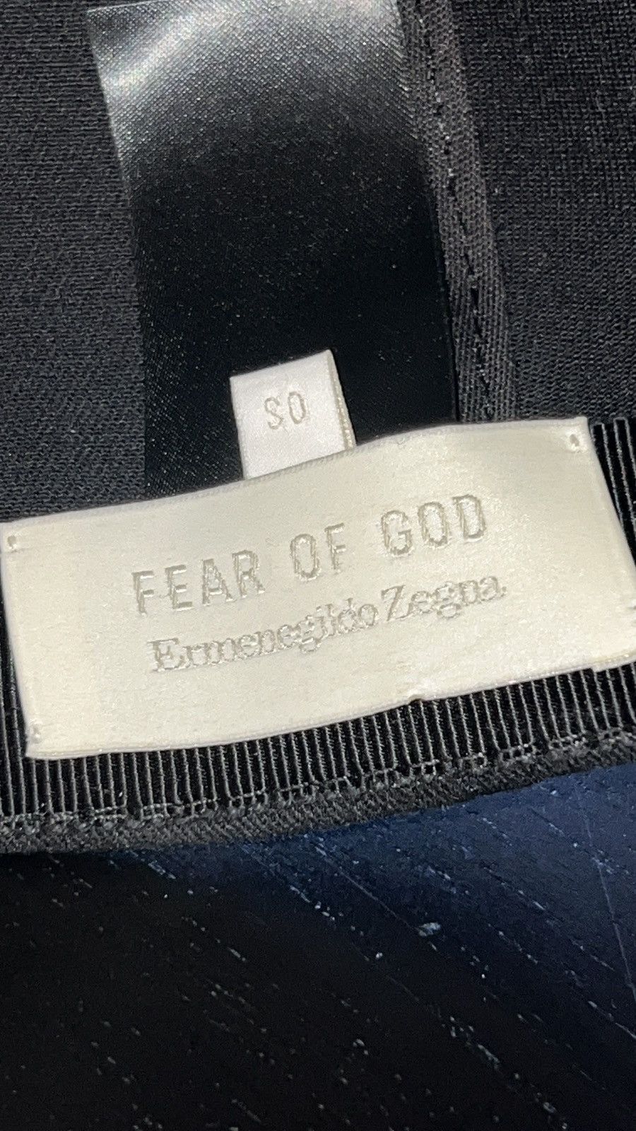 Ermenegildo Zegna × Fear of God Fear Of God X Ermenegildo Zegna Baseball Hat Black Size ONE SIZE - 5 Thumbnail