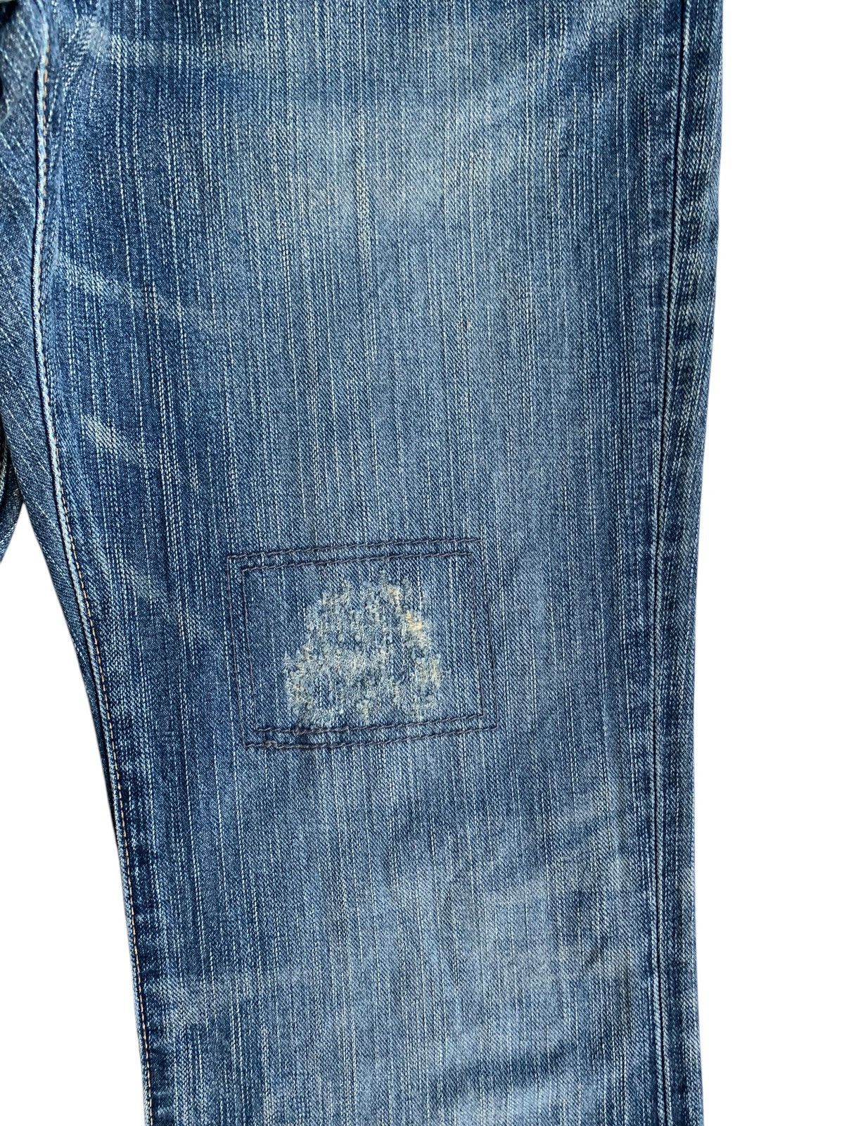 FLARE💥EDWIN XVS JAPANESE PUNK STYLE FADED DISTRESSED DENIM☠️