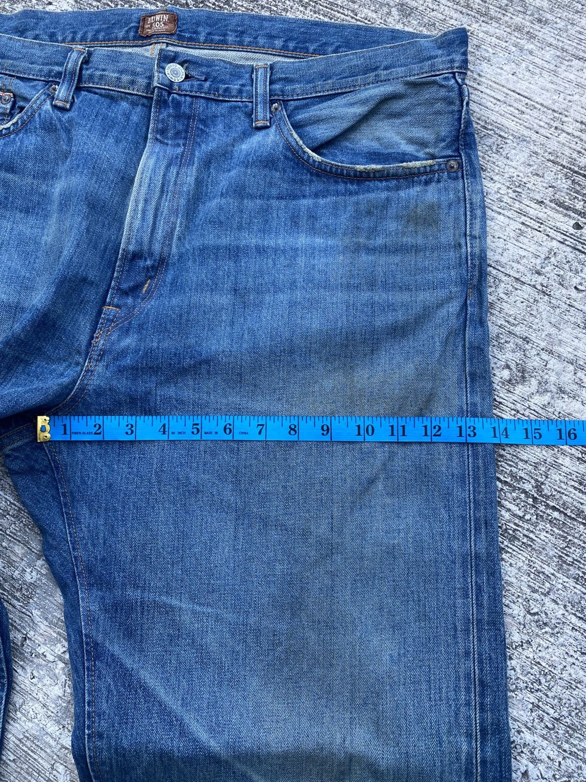 Other Vintage Edwin 505Z selvedge W40 L43 blue denim Size US 40 / EU 56 - 12 Thumbnail