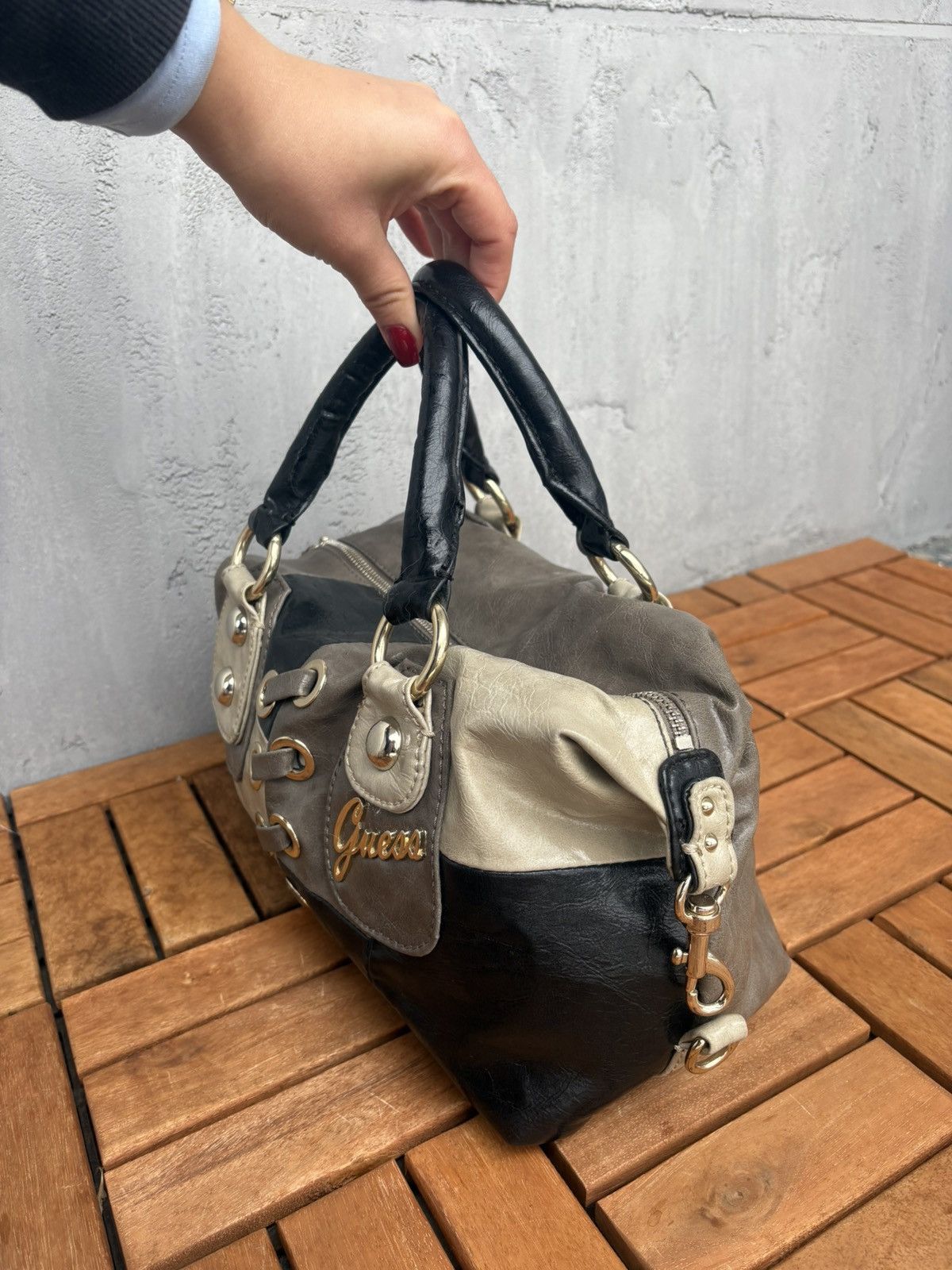 Guess Guess Patchwork Y2K Satchel Bag Size ONE SIZE - 3 Thumbnail