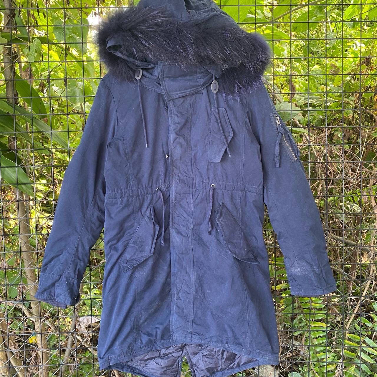 BUFFALO BOBS × Furla × Vintage Vintage Buffalo Bobs Faux Fur Fishtail Hoodie Long Jacket Size US M / EU 48-50 / 2 - 2 Thumbnail