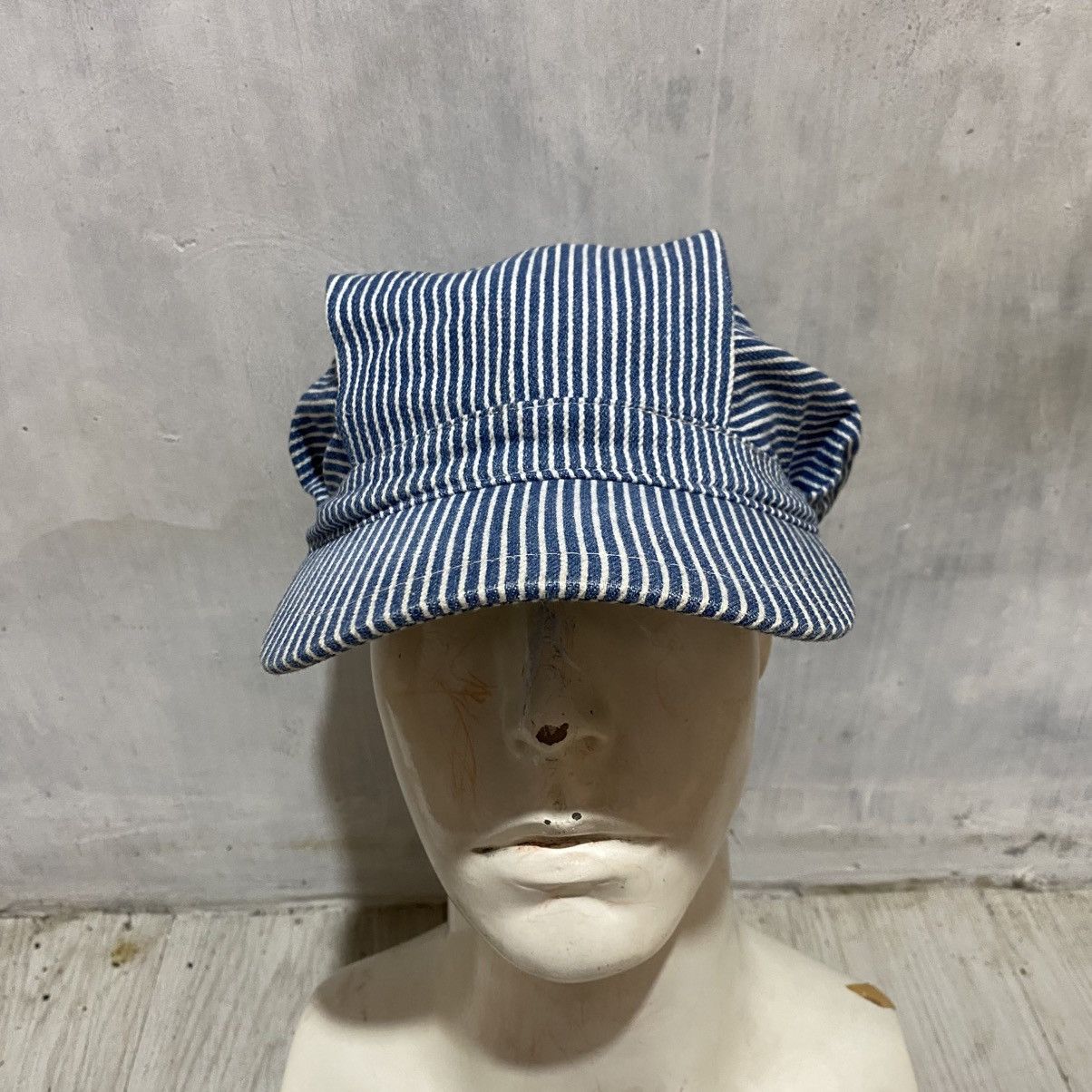 Japanese Brand Vintage japanese j-hats hickory stripe engineered hat cap Size ONE SIZE - 2 Thumbnail
