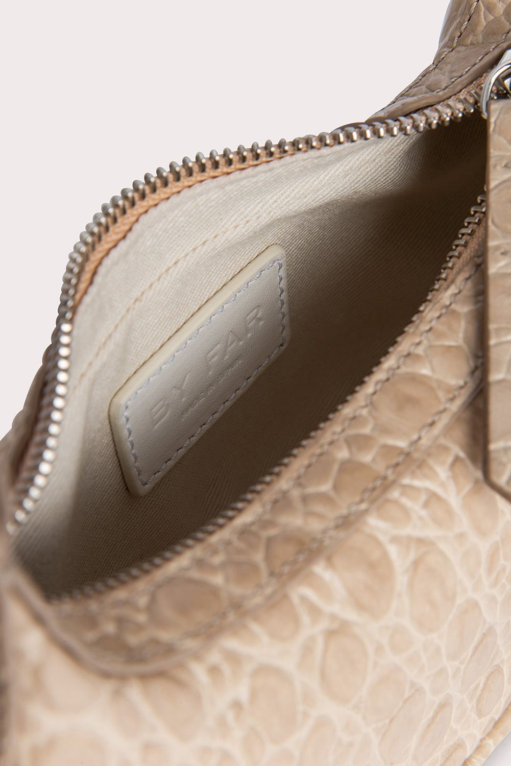 By Far o1mle1224 Size : OS/Croco Embossed Leather Mini Bag Beige Size ONE SIZE - 7 Thumbnail