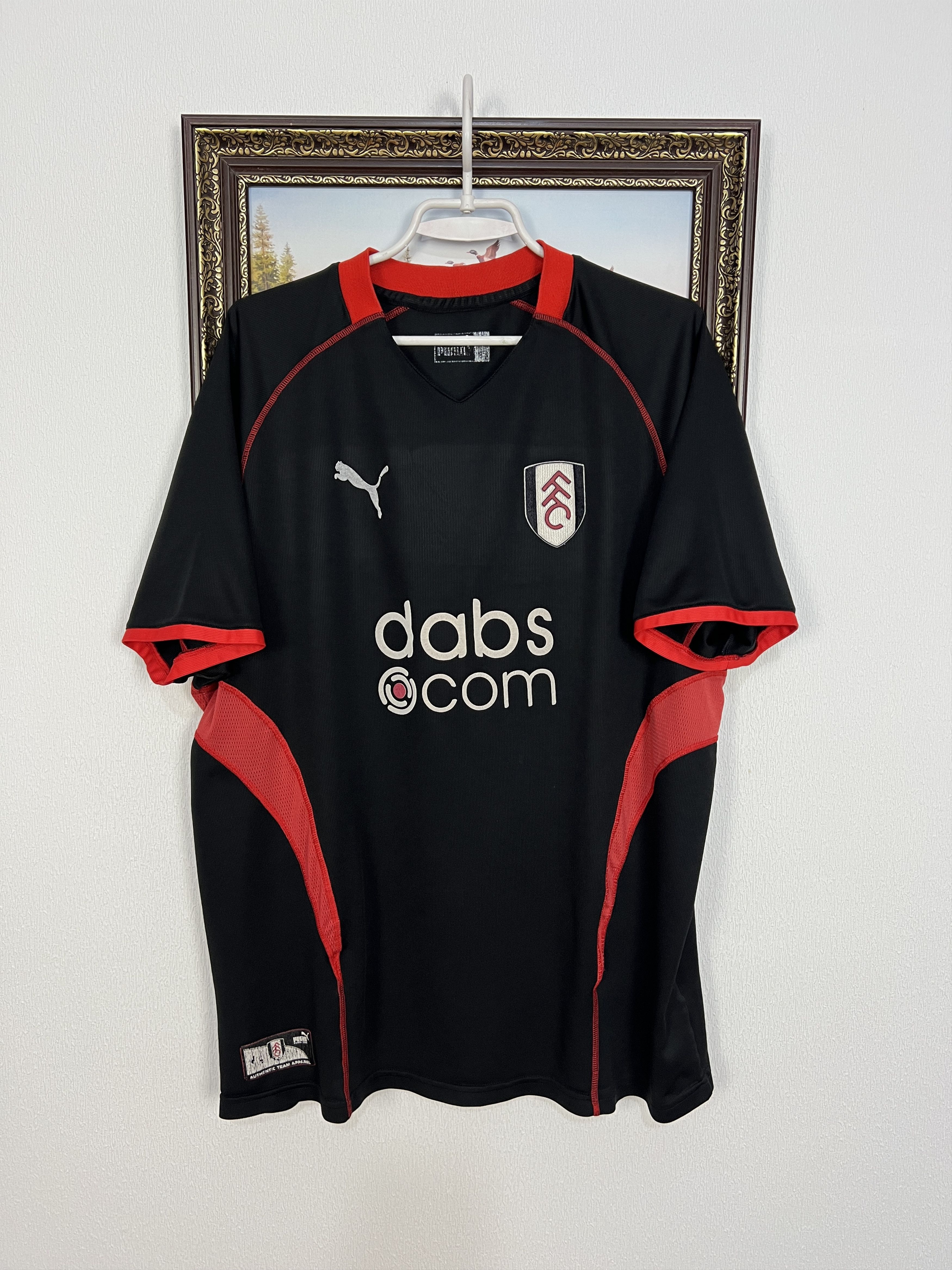 Puma Fulham football shirt Soccer Puma Jersey Mens Trikot Black Size US XXL / EU 58 / 5 - 1 Thumbnail