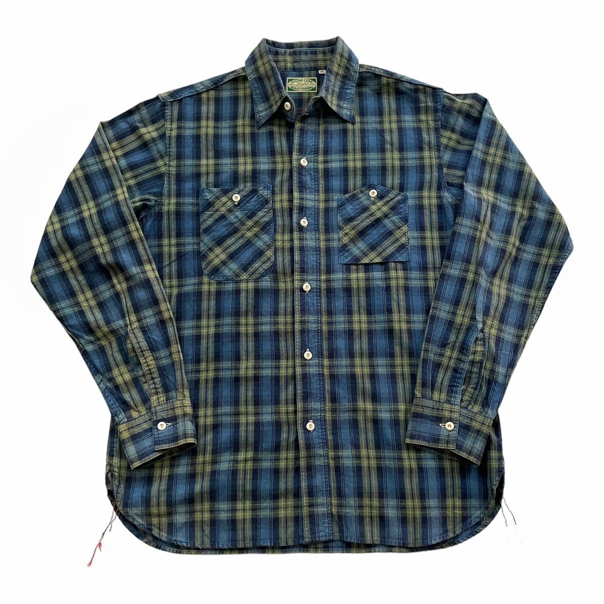 Sugar Cane Sugar Cane Toyo Enterprise Plaid Flannel Long Sleeve Size US M / EU 48-50 / 2 - 1 Thumbnail