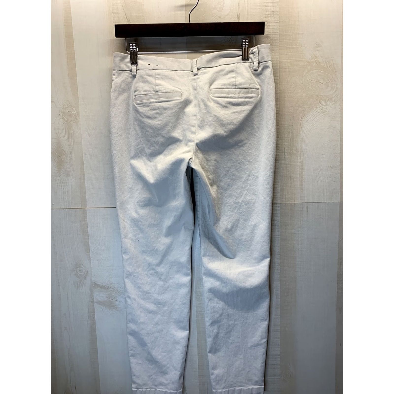 Express Express Women’s 6R Khaki Flat Front Work Pants Shirt? Size 28" / US 6 / IT 42 - 4 Thumbnail