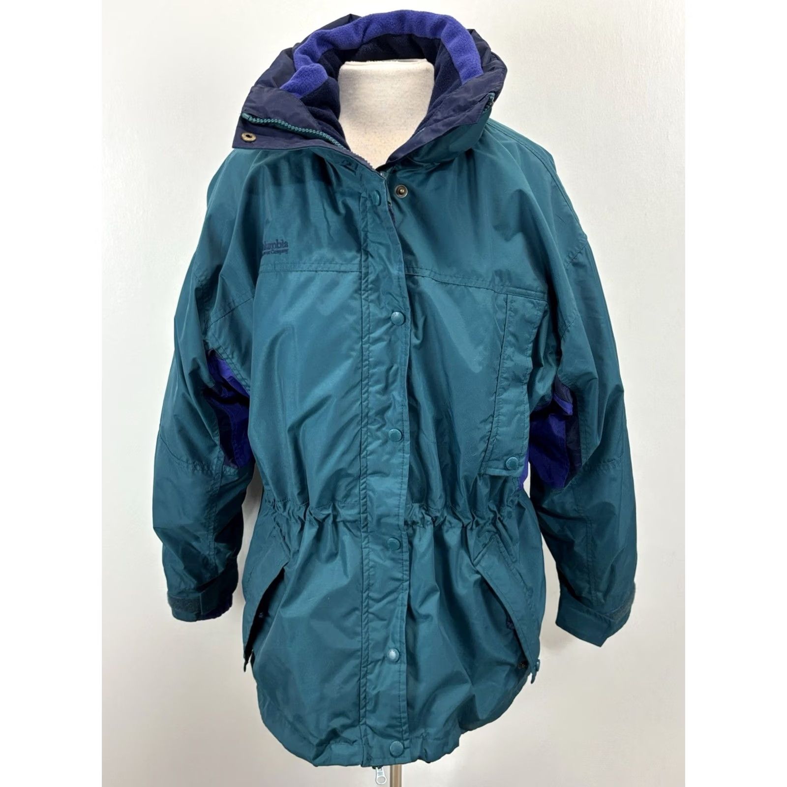 Altea VINTAGE Columbia 3-in-1 Interchange Jacket Womens L Teal Fleece Liner Jacket Ski 90s Women Mens Size L / US 10 / IT 46 - 2 Thumbnail