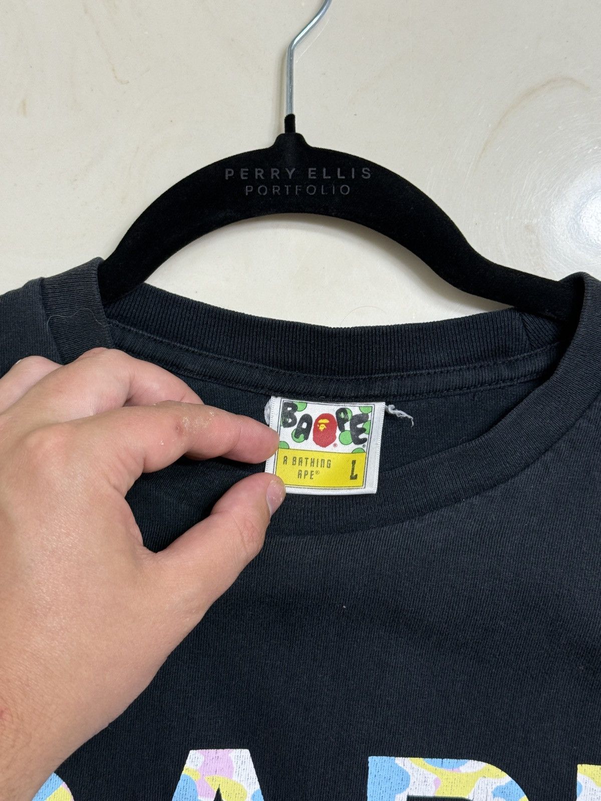 Bape Bape Colorful Spell-out Tee Size US L / EU 52-54 / 3 - 3 Thumbnail