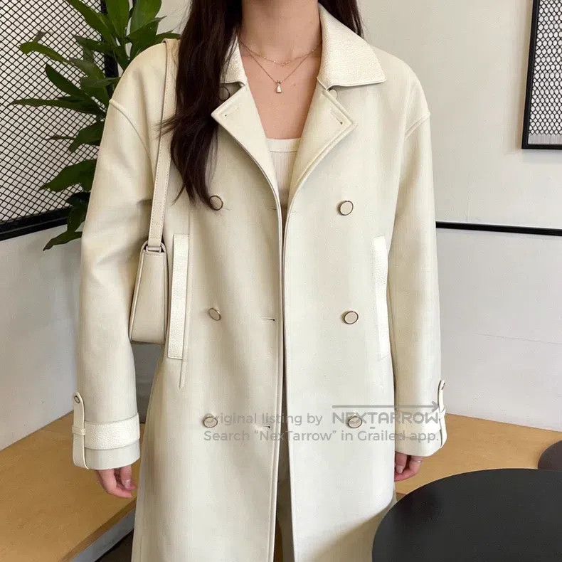 Hermes Hermes Off-white long overcoat Size XS / US 0-2 / IT 36-38 - 6 Thumbnail