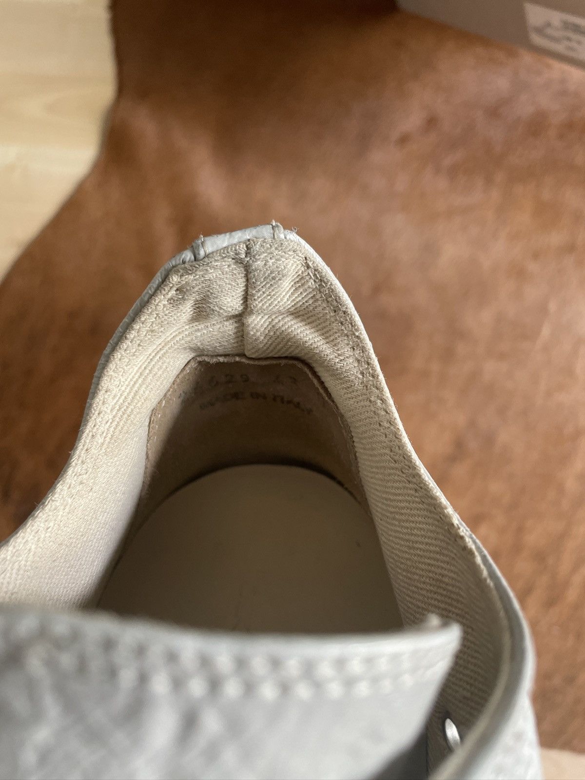 Rick Owens Drkshdw Rick Owens Low Ramones SS21 Dirty White Milk Size 43 Size US 10 / EU 43 - 4 Thumbnail