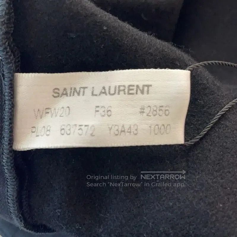Yves Saint Laurent Yves Saint Laurent Black Cotton Casual Pants . Size 27" / US 4 / IT 40 - 5 Thumbnail