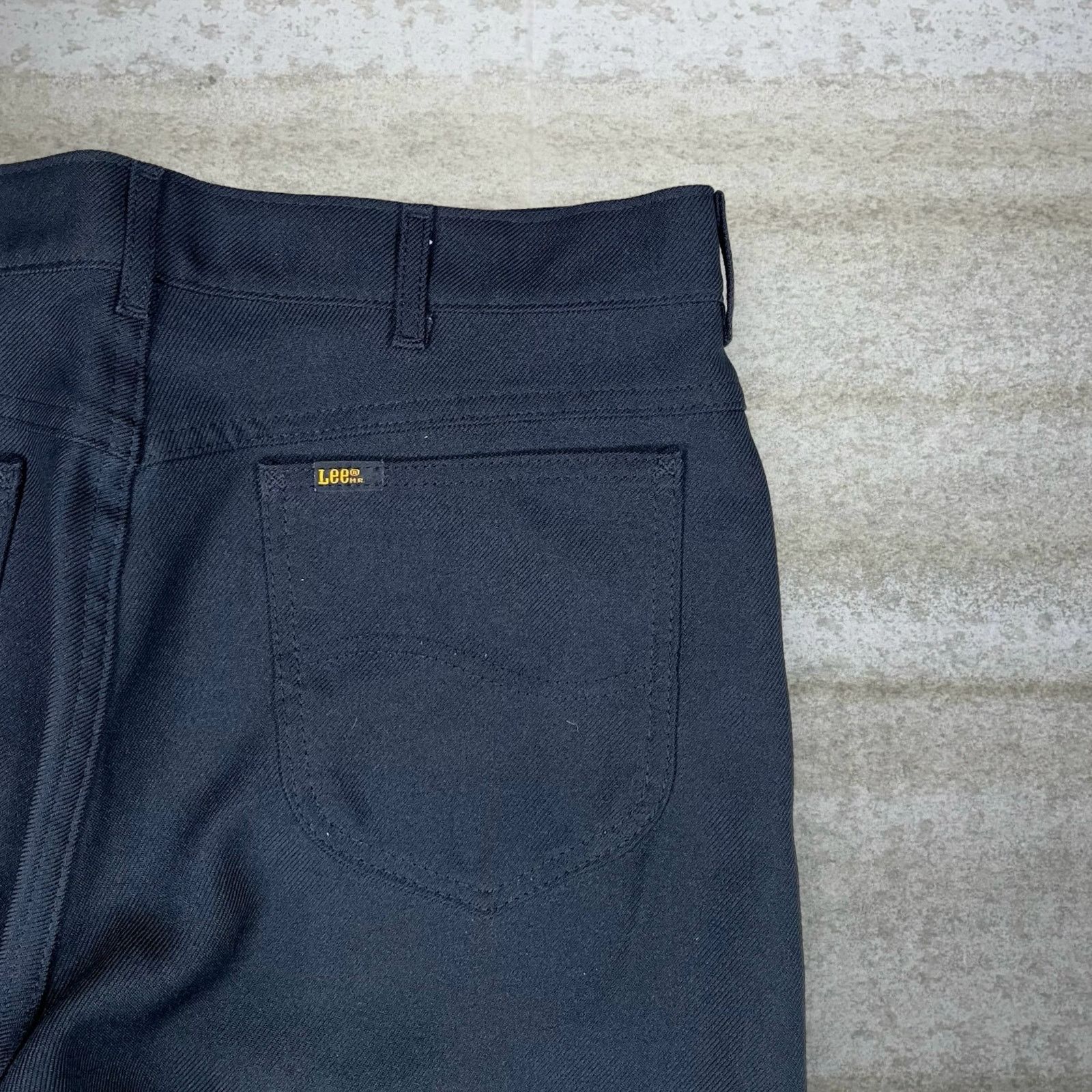 Lee × Vintage Vintage Lee Dress Pants Black Made USA Flat Front Baggy 90s Size US 36 / EU 52 - 3 Thumbnail