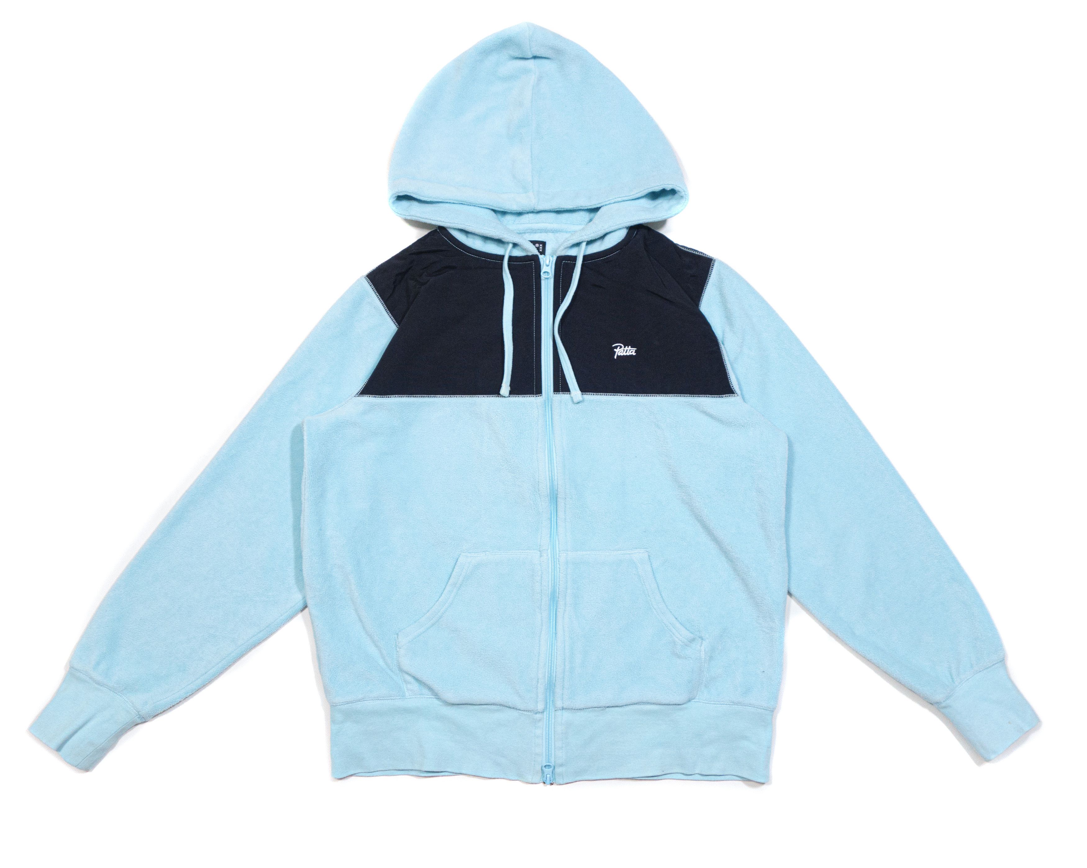 Patta Nylon Panelled Fleece Hoodie Size US L / EU 52-54 / 3 - 1 Thumbnail
