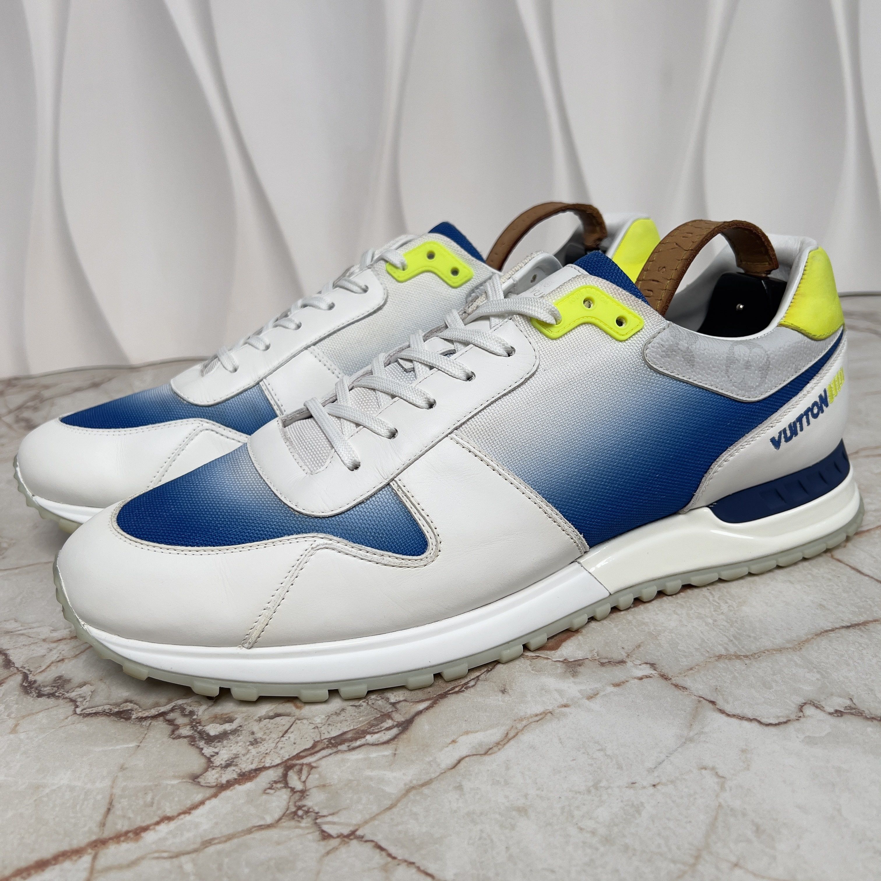 Louis Vuitton Run Away Monogram Sneakers Leather Size US 11.5 / EU 44-45 - 3 Thumbnail