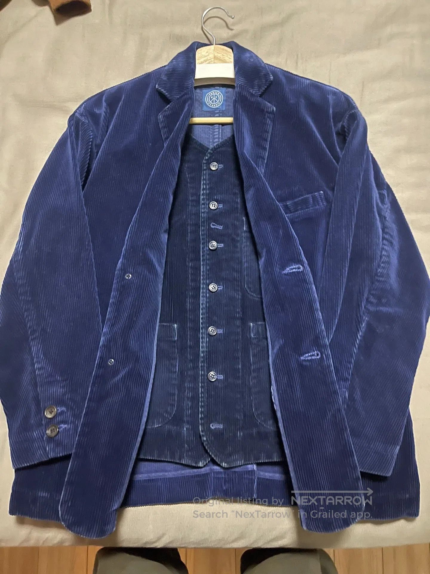 Other blue corduroy vest with pockets. Size US M / EU 48-50 / 2 - 3 Thumbnail