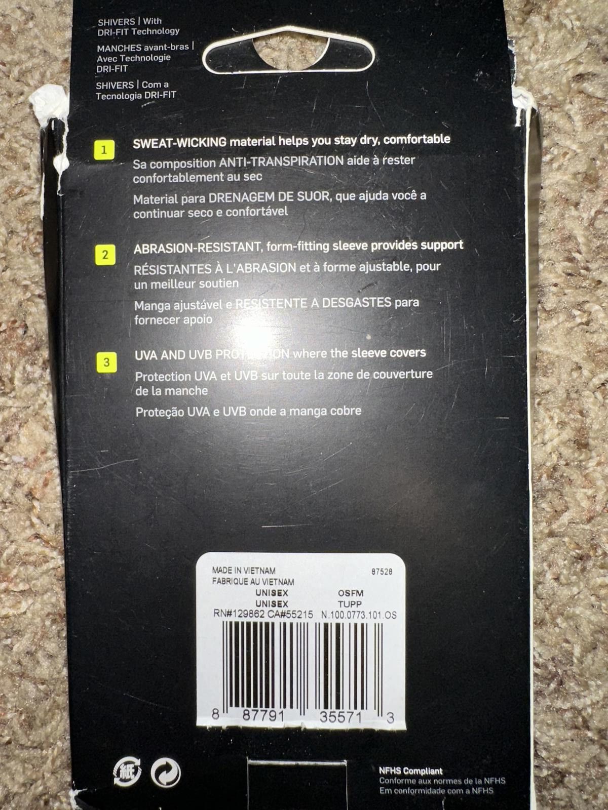 Nike Nike Adults' Pro Dri-FIT Shiver 4.0 Sleeves 2-Pack 2019 Size ONE SIZE - 6 Thumbnail