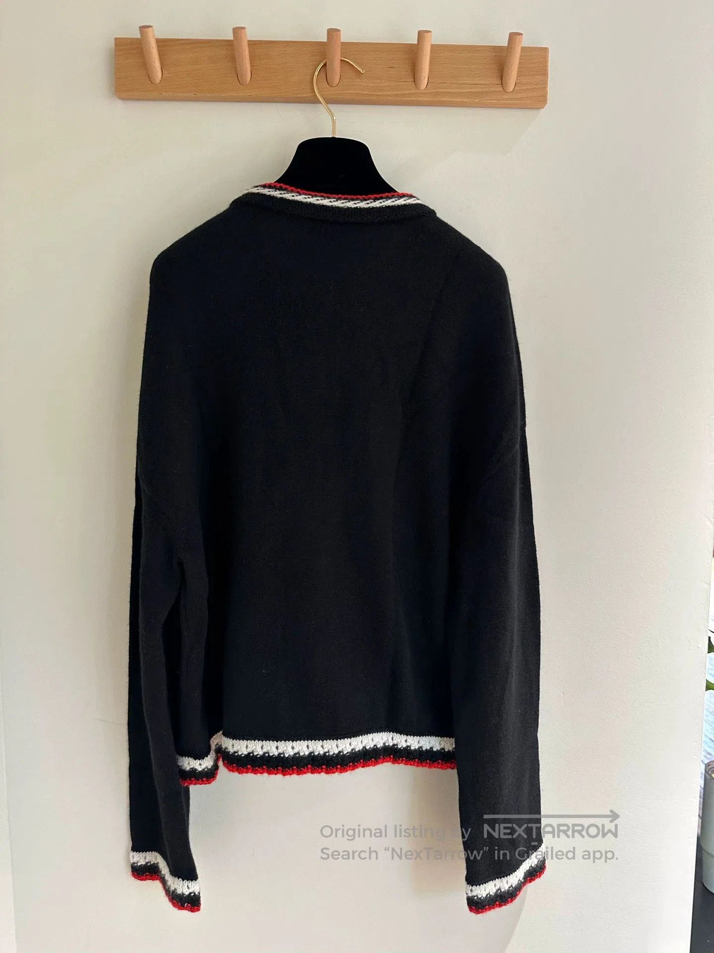 Chanel Chanel Black Red Trim Cardigan FR36. Size US S / EU 44-46 / 1 - 2 Thumbnail