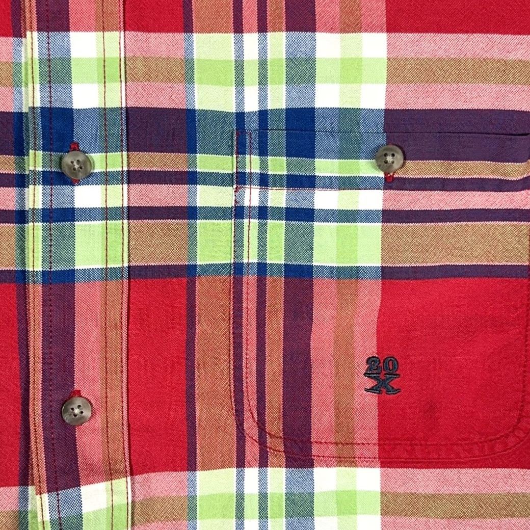 Wrangler VINTAGE Wrangler 20X Shirt XL Adult Red Plaid Chambray Cowboy Y2K Size US XL / EU 56 / 4 - 4 Thumbnail
