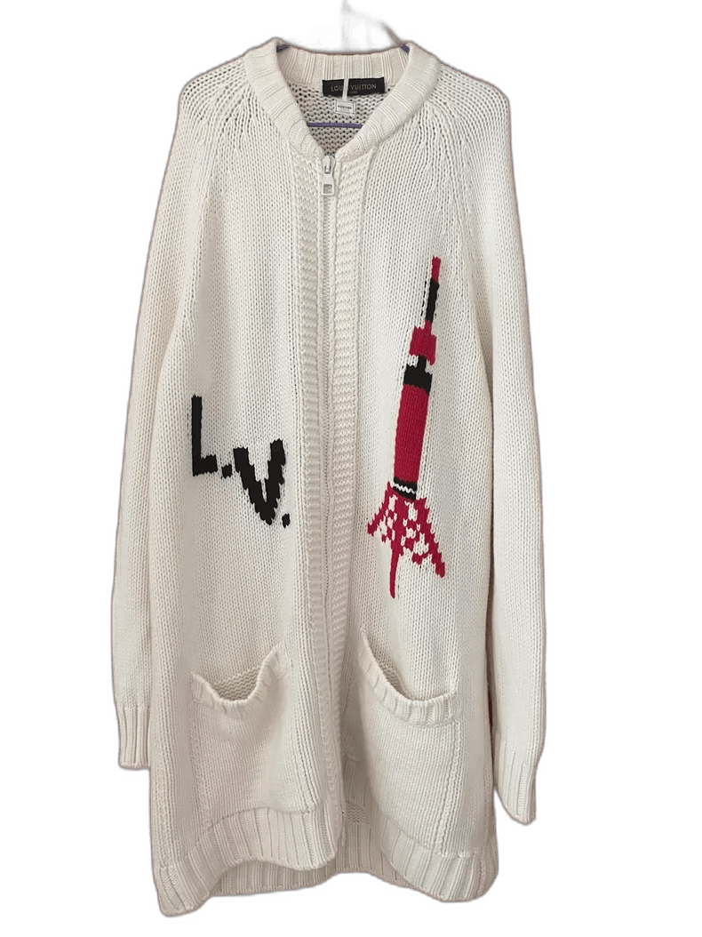 Louis Vuitton Louis Vuitton Letter Logo Knit Cardigan -2505 Size US S / EU 44-46 / 1 - 1 Thumbnail