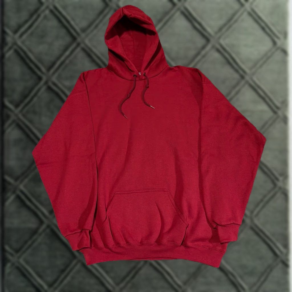 Essentials VINTAGE BIKE Red Essential Hoodie Sweatshirt XL 90s Mens Urban Pullover Size US XL / EU 56 / 4 - 1 Thumbnail