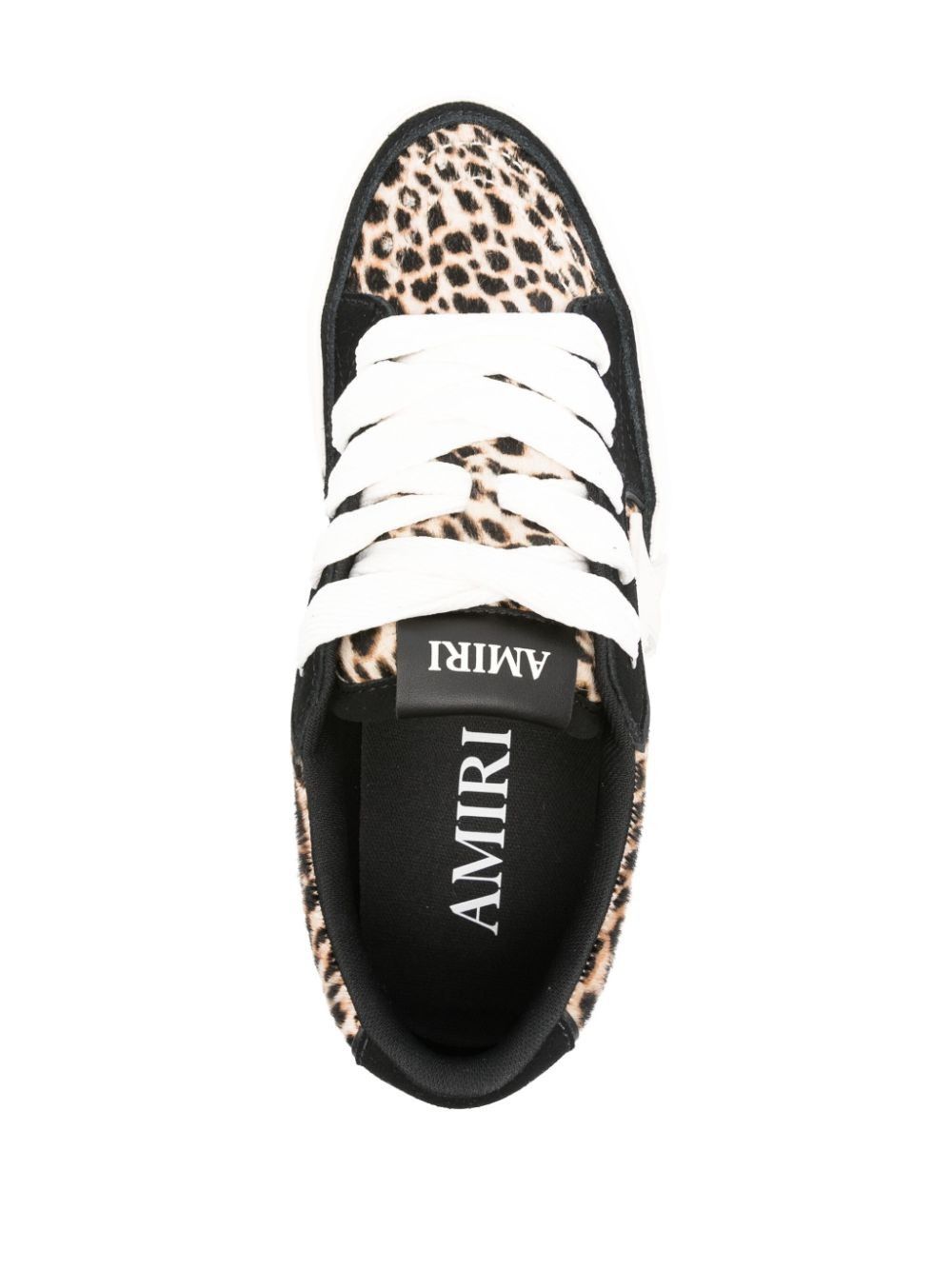 Amiri o1orln1025 Sunset Leopard-Print Panelled Nubuck Sneakers Size US 12 / EU 45 - 4 Thumbnail