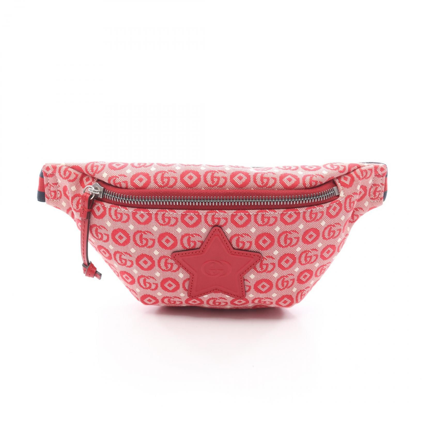 Gucci Gucci Gucci Star Childrens Canvas Leather Waist Bag Canvas Belt Bag 502095 DUTY FREE for USA Size ONE SIZE - 1 Thumbnail