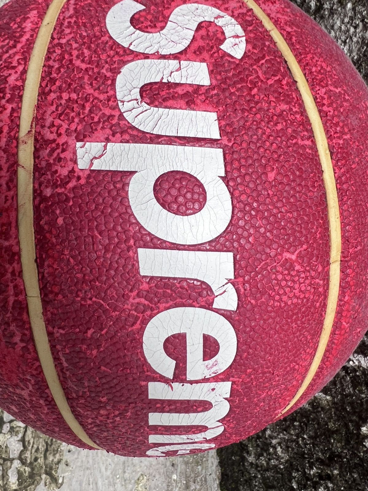 Spalding × Supreme Supreme x Spalding Basketball 1/70 1996 ONE WORLD FAMOUS Size ONE SIZE - 2 Thumbnail