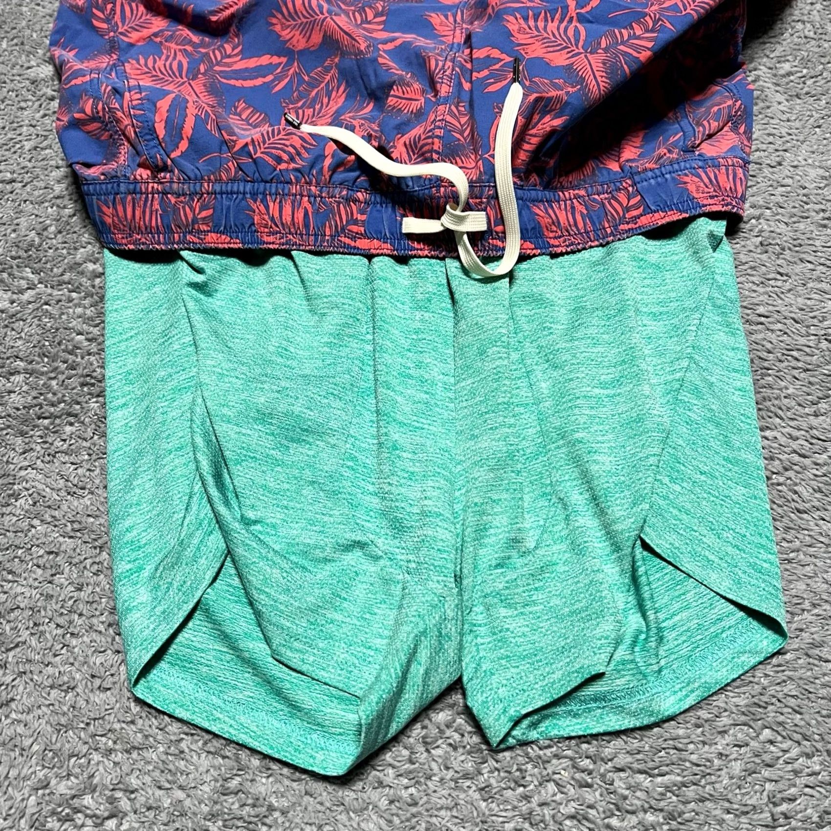 Vintage Fair Harbor Shorts Mens XL Lined Hybrid Stretch Pink Blue Floral Shorts Size US 36 / EU 52 - 5 Thumbnail