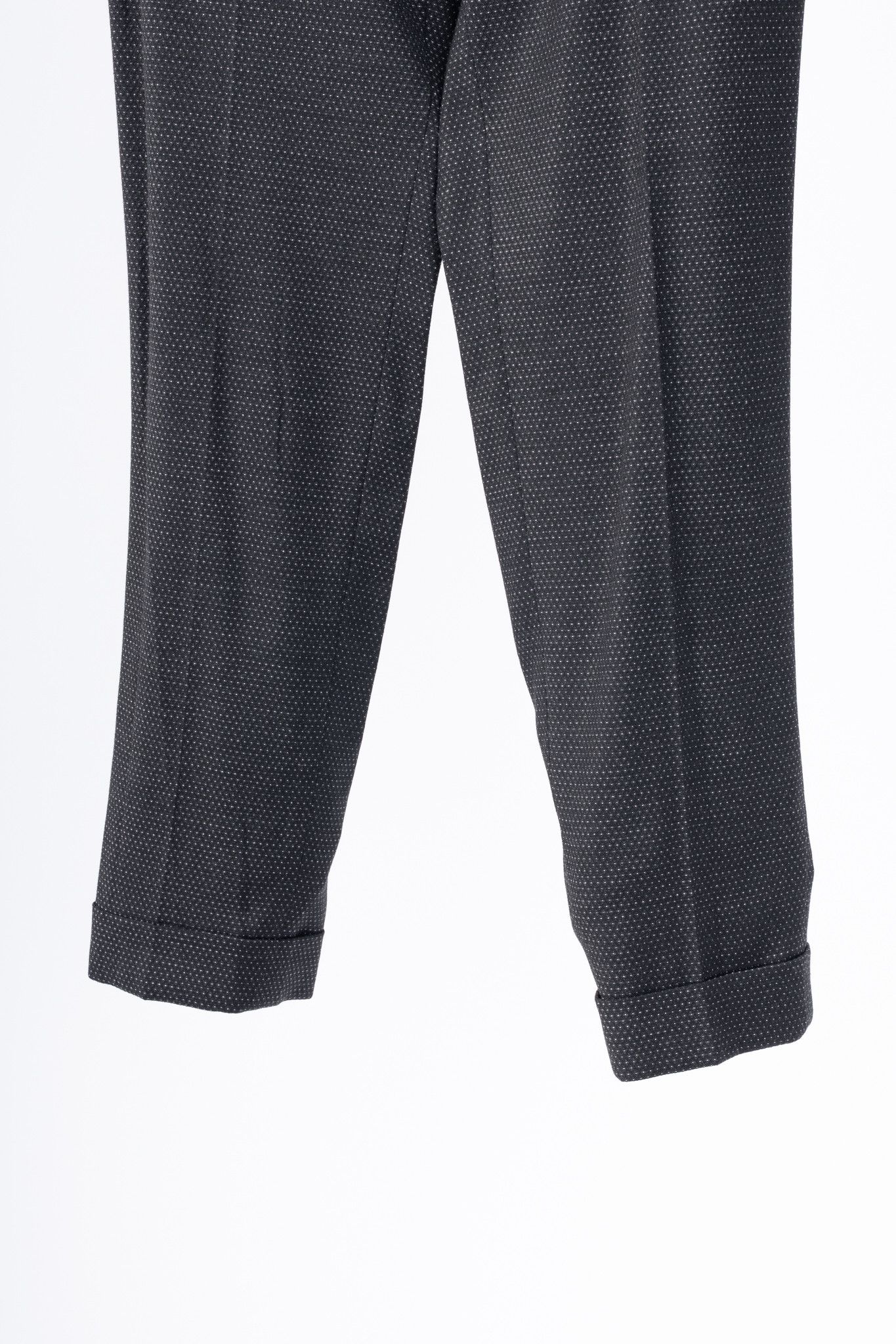 Etro Etro Black Micro-Dot Wool-Blend Cuffed Trousers Size 27" / US 4 / IT 40 - 7 Thumbnail