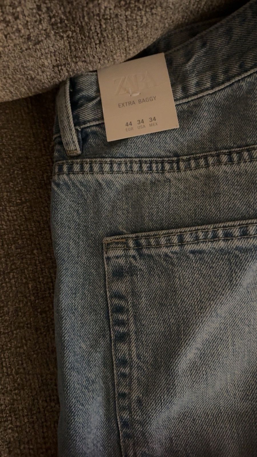 Zara Baggy Blue Jeans Size US 34 / EU 50 - 1 Thumbnail