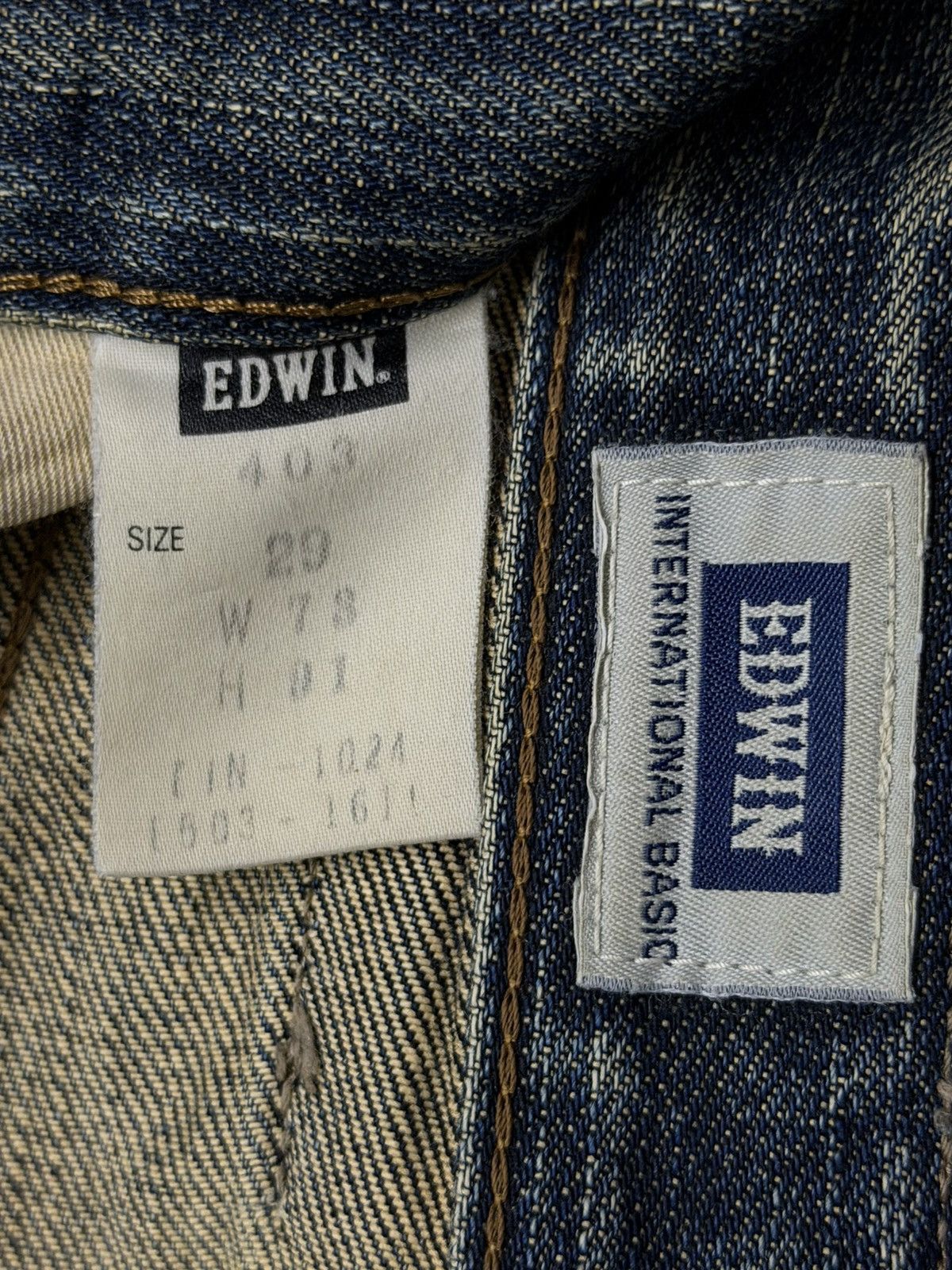 Edwin Vintage EDWIN 403 International Basic Japan Denim | W30 Size US 30 / EU 46 - 13 Thumbnail