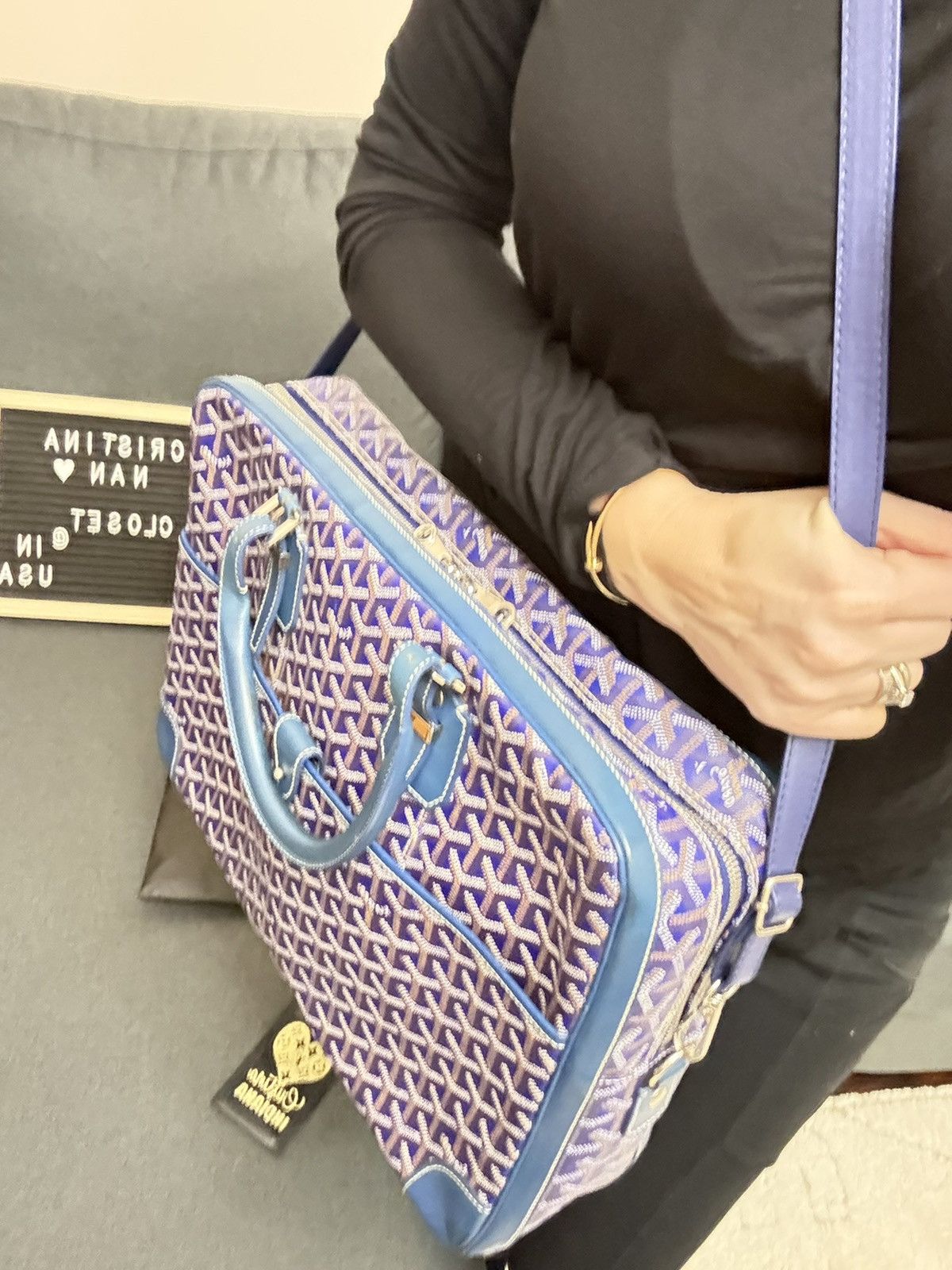 Goyard Goyard Blue Ambassade briefcase Size ONE SIZE - 14 Thumbnail