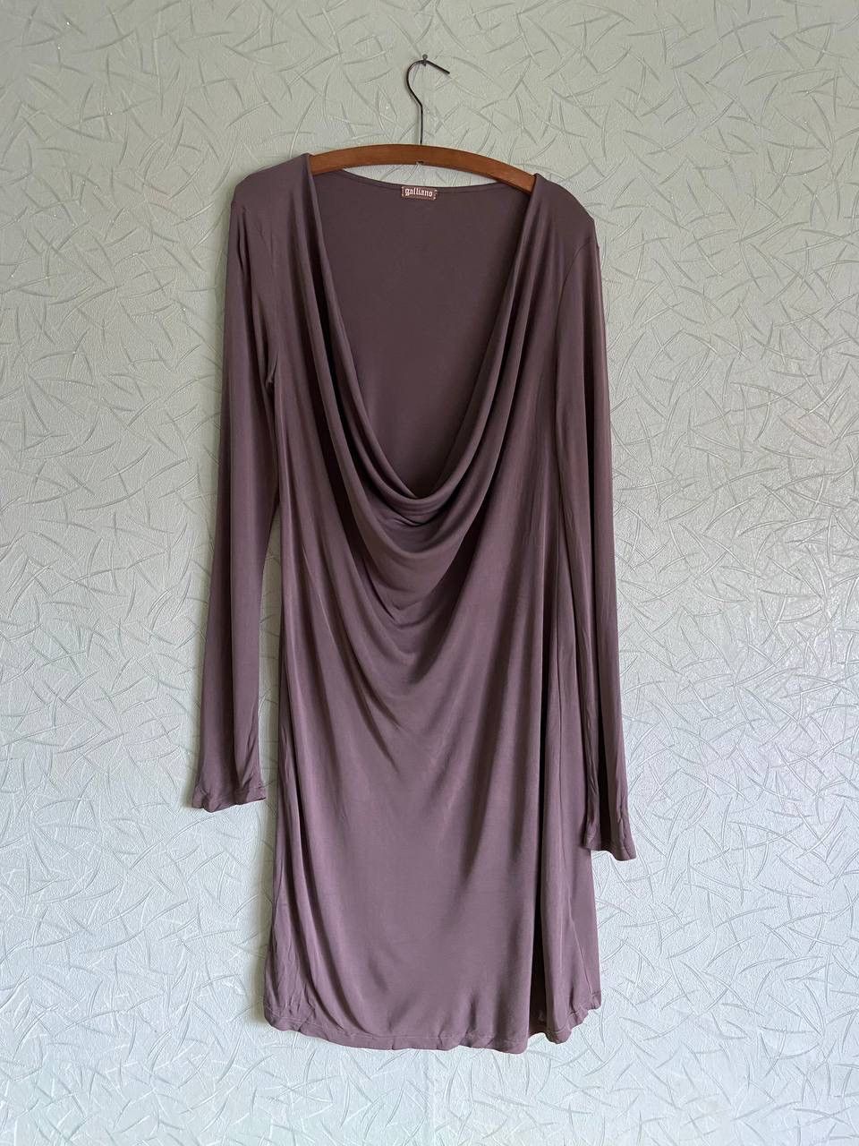 John Galliano Galliano Avant-Garde Cowl Neck Dress Long Sleeve Size 32 46 Size L / US 10 / IT 46 - 1 Thumbnail