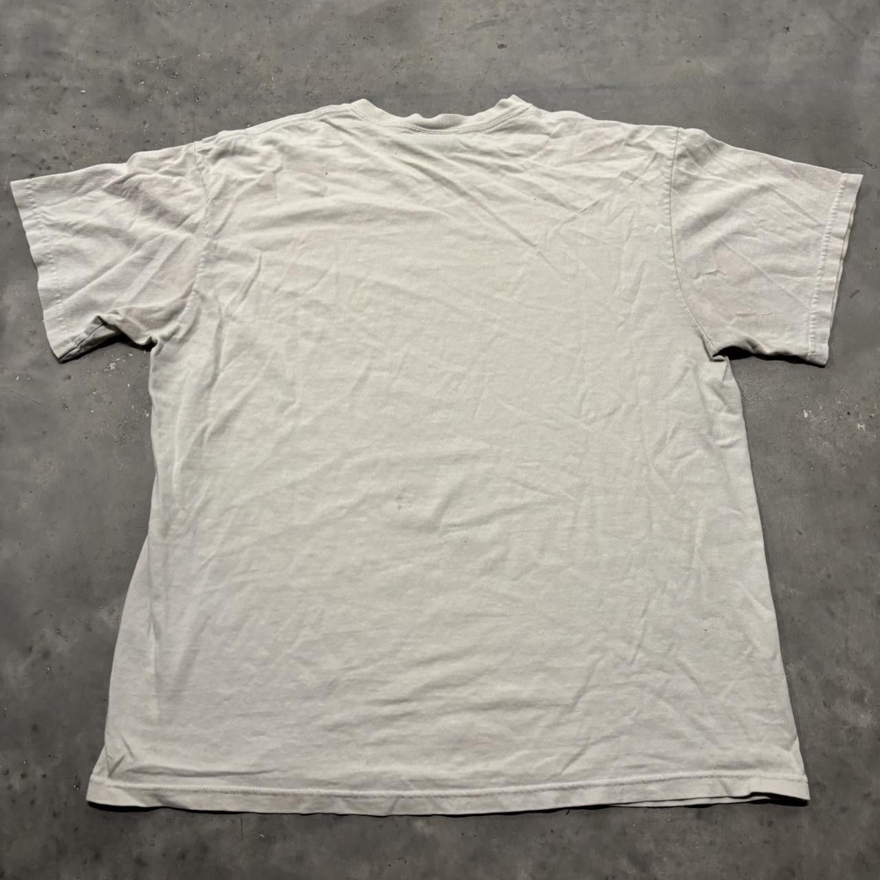 Japanese Brand × Vintage Crazy Vintage Y2K/2000s Grunge White Cyber Goth Skulls Graphic Tee! Size US L / EU 52-54 / 3 - 5 Thumbnail