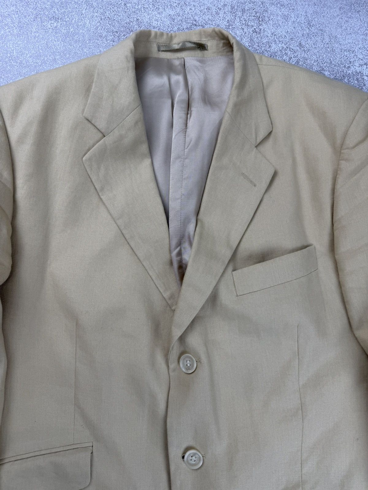 Other Cordings Piccadilly London Linen Blazer Cream Beige Size 40R Size 40R - 7 Thumbnail