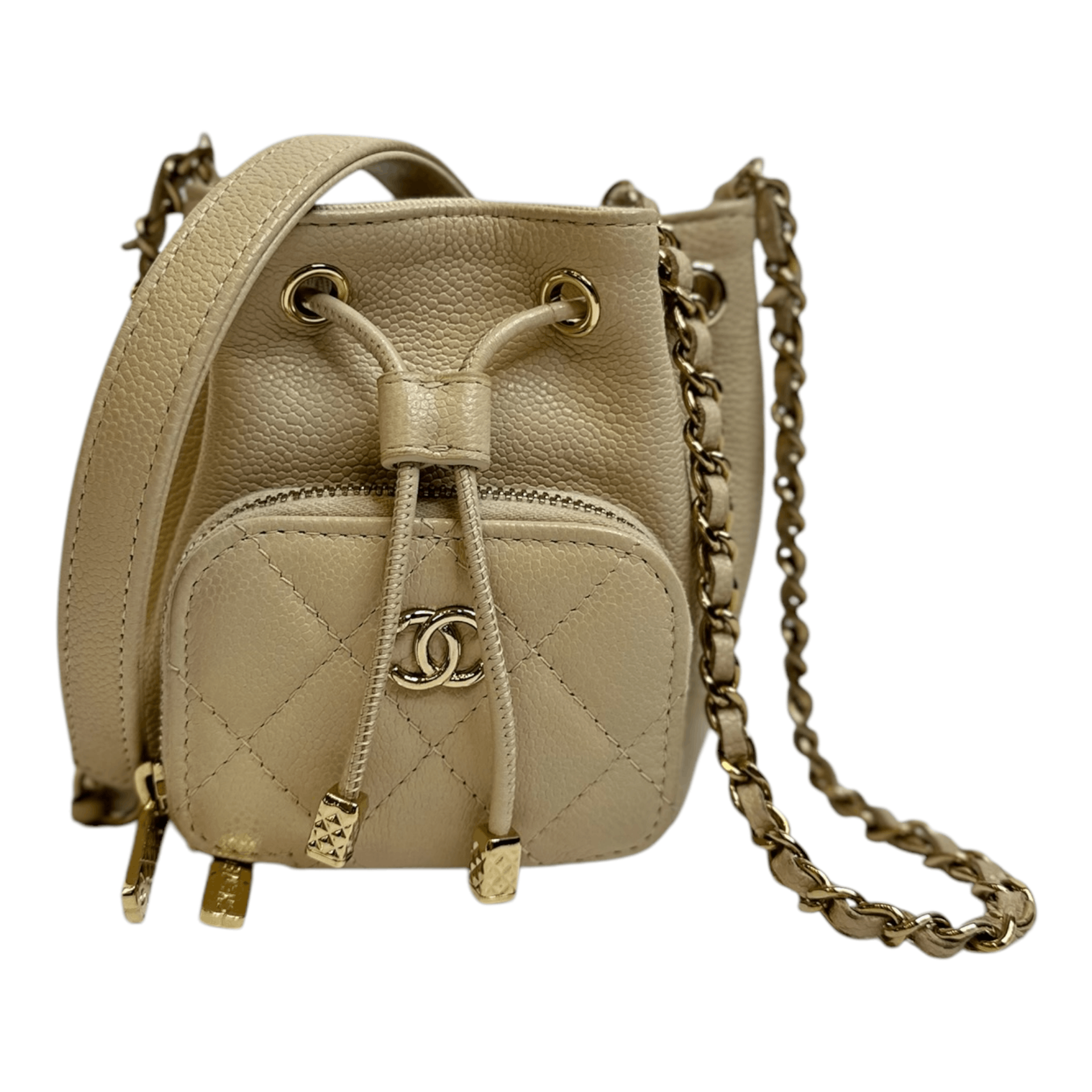 Chanel Chanel Caviar Quilted Mini CC Pocket Bucket Bag Size ONE SIZE - 1 Thumbnail