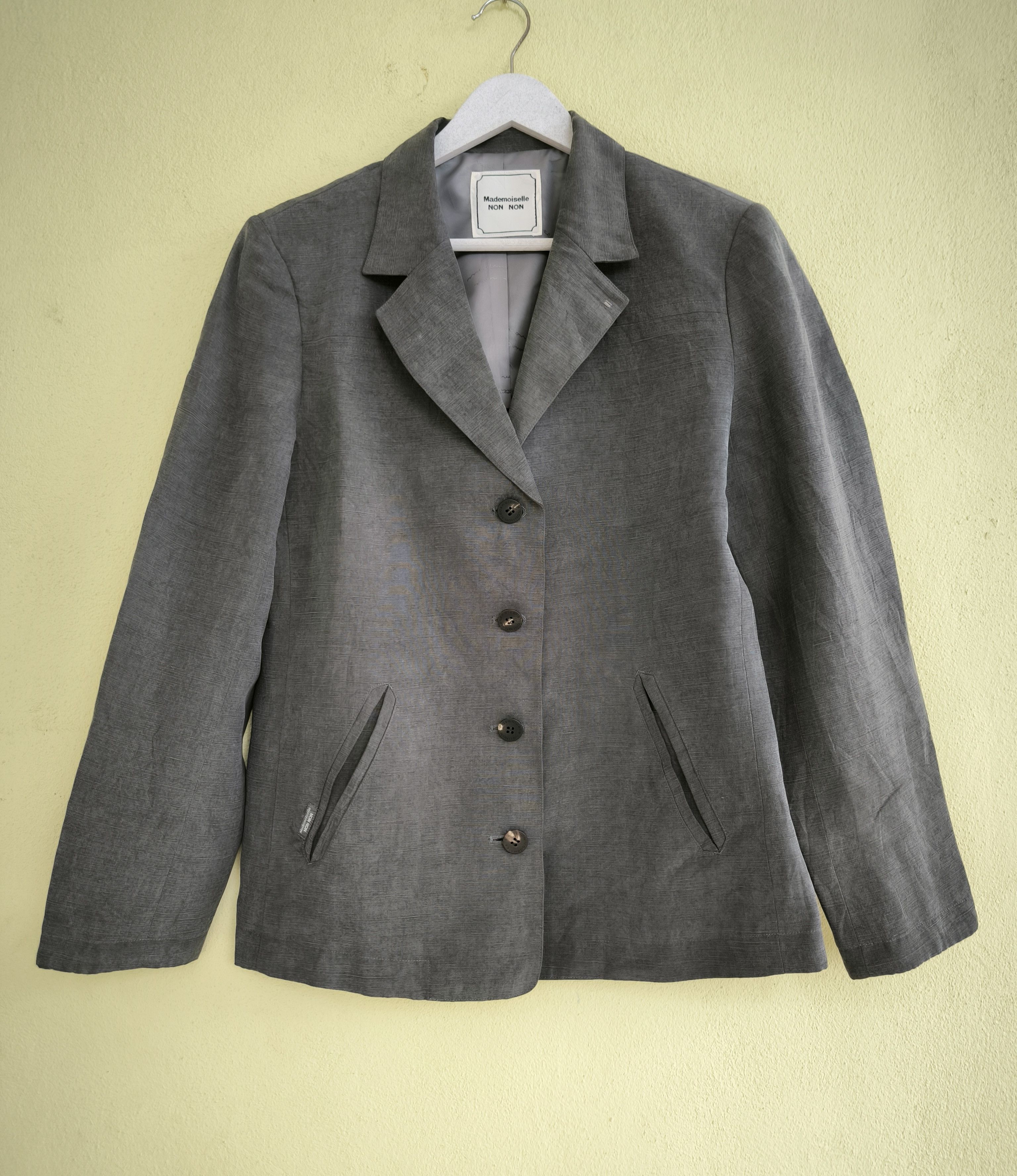 Mademoiselle Non Non MADEMOISELLE NON NON tencel fabric coat jacket Size L / US 10 / IT 46 - 1 Thumbnail