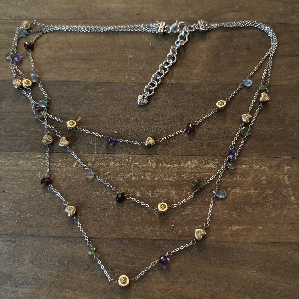 Brighton Brighton silver tone triple layered strand station necklace Size ONE SIZE - 2 Thumbnail