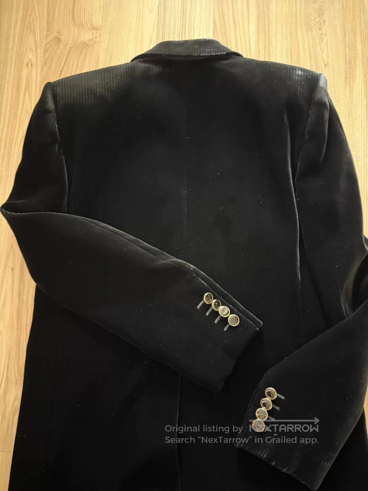 Saint Laurent Paris Saint Laurent Black Velvet Smoking Blazer. Size S / US 4 / IT 40 - 3 Thumbnail