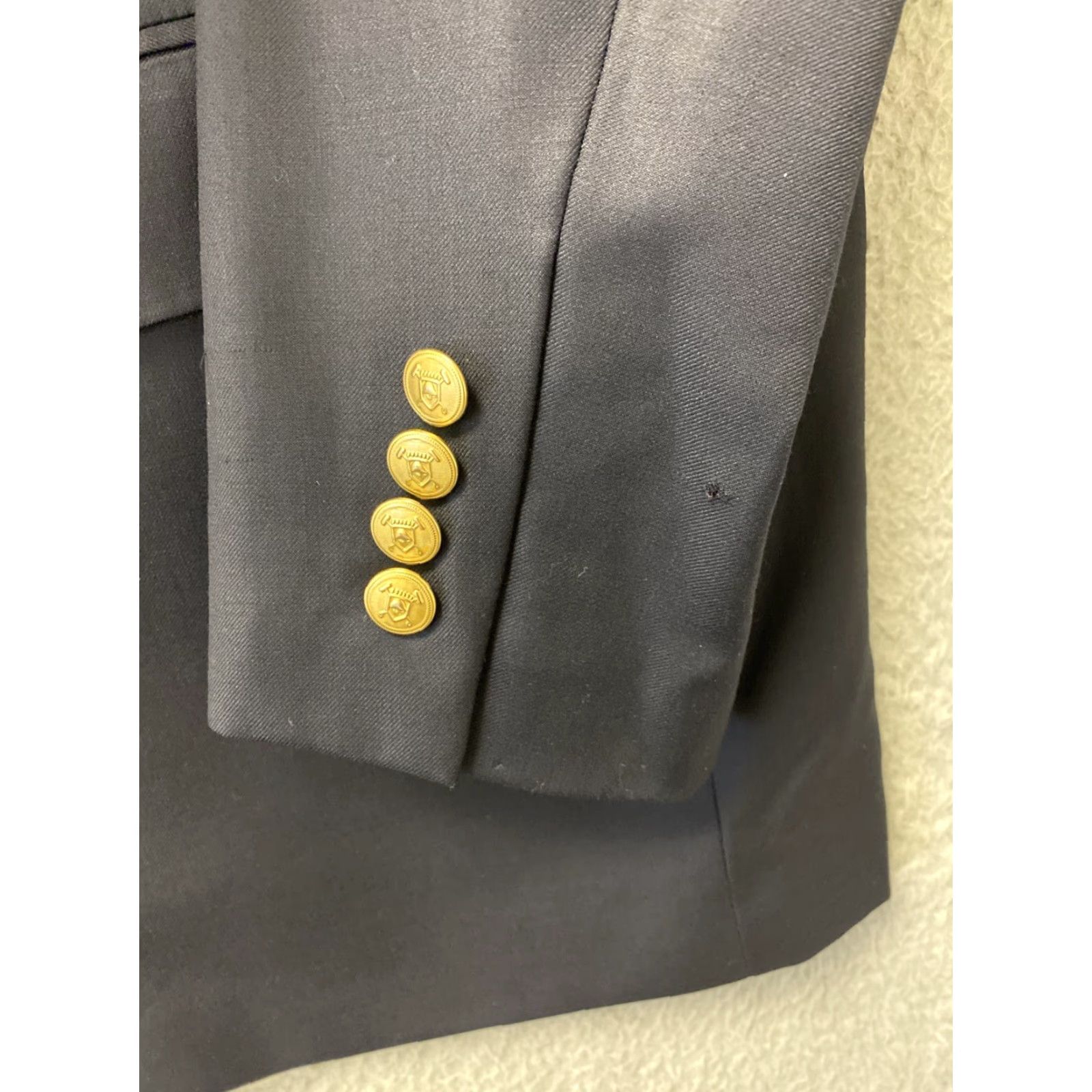 Polo Ralph Lauren VINTAGE Polo Ralph Lauren Wool Blazer Men 43 Navy Blue University Style Regular Fit Casual Formal Jacket Size US XL / EU 56 / 4 - 3 Thumbnail