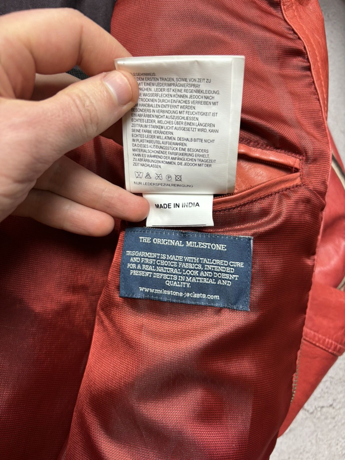Genuine Leather MILESTONE real Leather jacket in lamb Nappa eu 52 us L Size US L / EU 52-54 / 3 - 10 Thumbnail