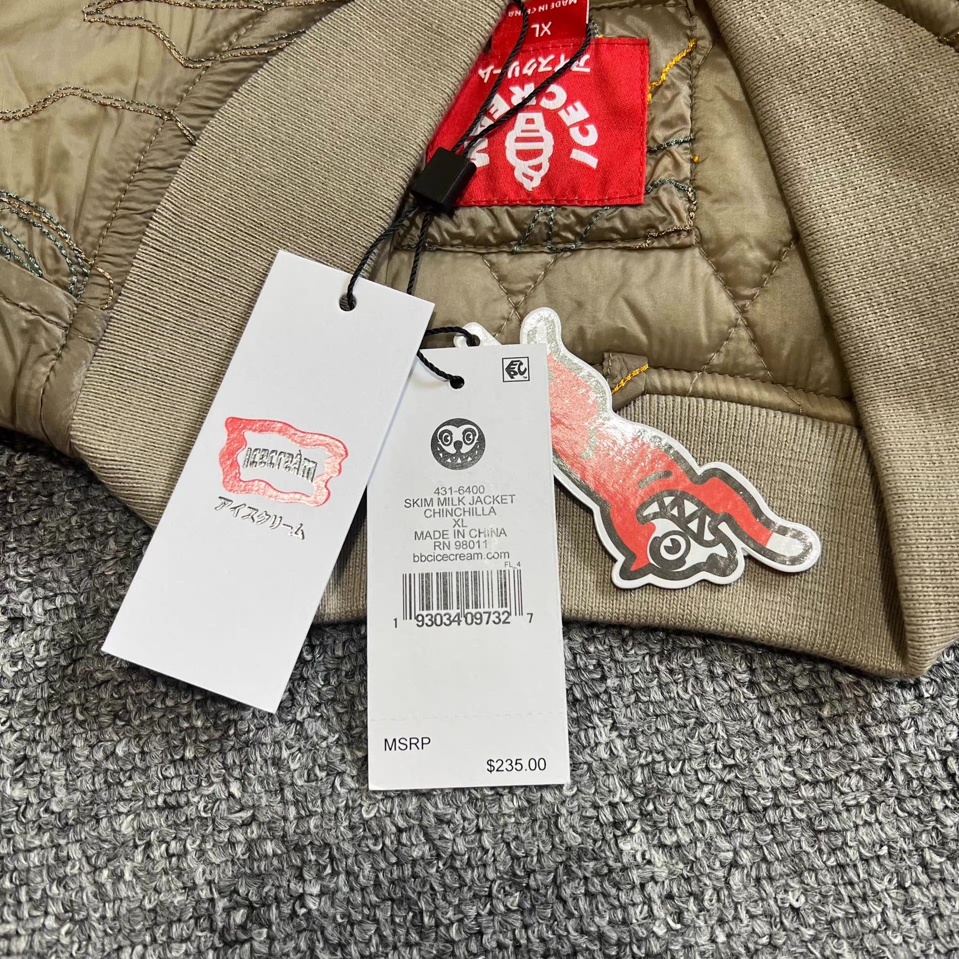 Billionaire Boys Club BBC ICECREAM Single-Line Embroidered Padded Jacket Q7 Size US M / EU 48-50 / 2 - 6 Thumbnail