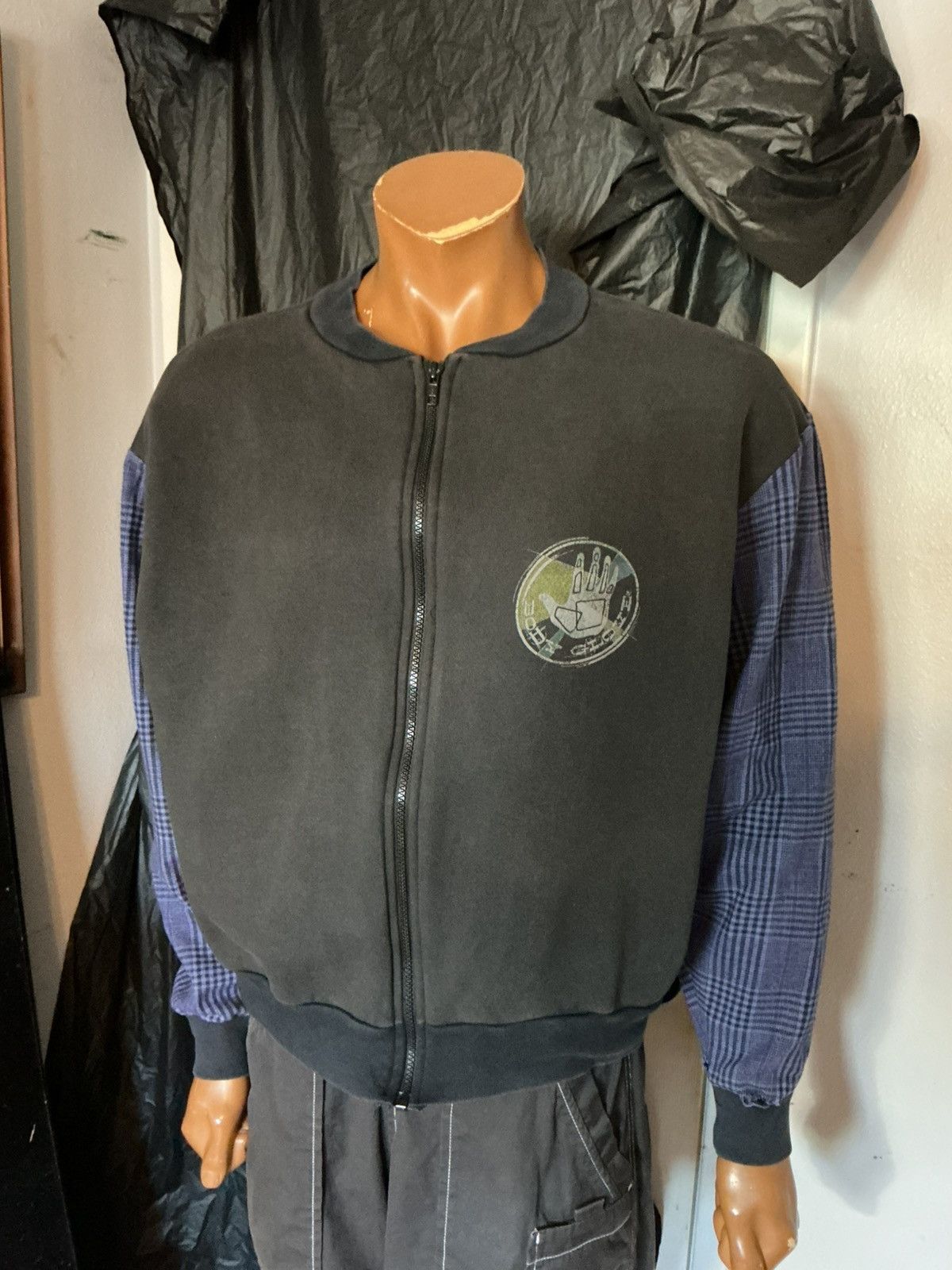 Body Glove Vintage 1988 80s Body Glove Plaid Sleeve Zip Surf Jacket Size US L / EU 52-54 / 3 - 12 Thumbnail