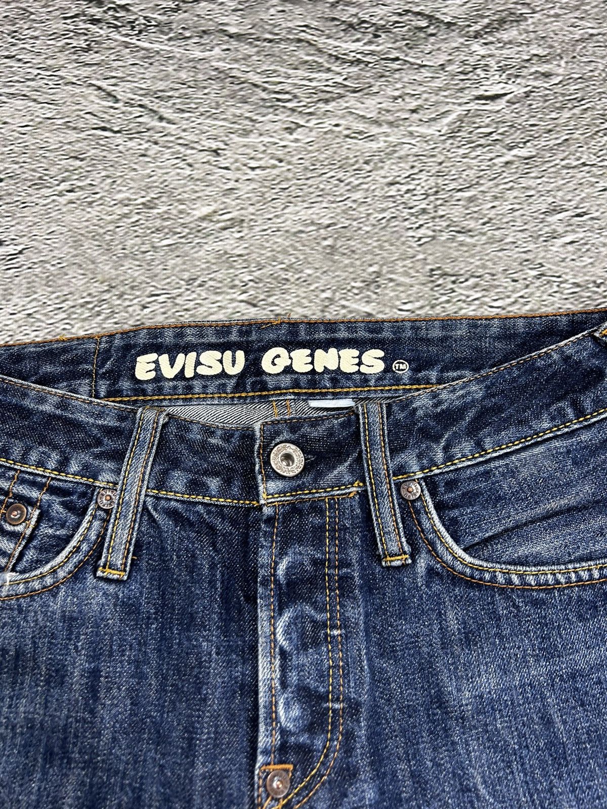 Evisu × Japanese Brand × Vintage Evisu jeans vintage navy white seagulls Genes Size US 30 / EU 46 - 8 Thumbnail