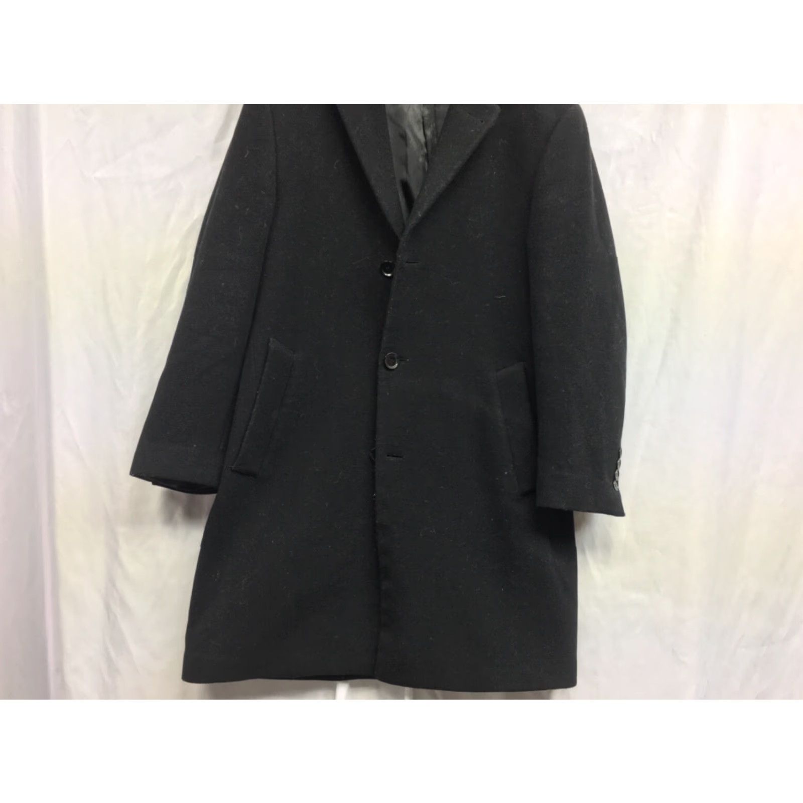 Calvin Klein Calvin Klein Black Overcoat Peacoat Button Up MEN SIZE 41 Winter Warm Dress Size US XS / EU 42 / 0 - 4 Thumbnail